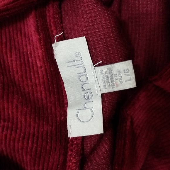 (L) Chenault Ribbed Turtleneck Velvet Top Holiday Occasion Modest Soft Festive - Picture 3 of 9